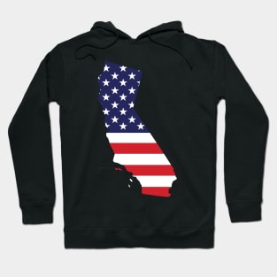 California State Shape Flag Background Hoodie